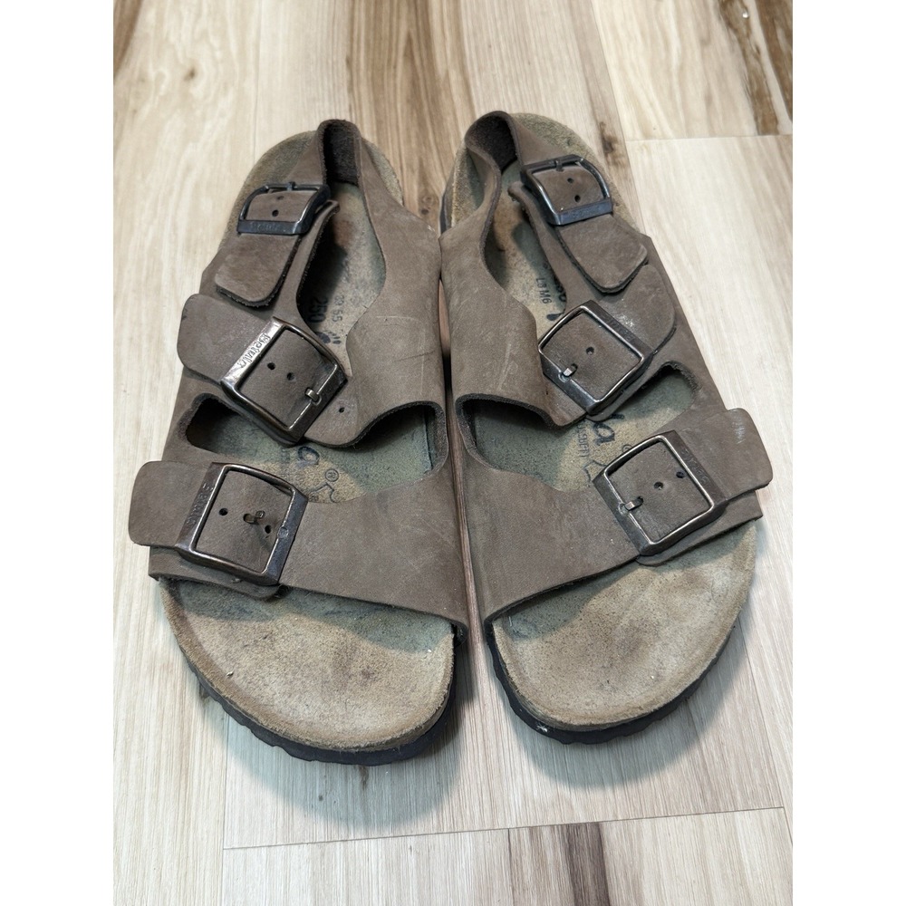 Birkenstock Betula Milano Brown Leather Sandals Size 39 L8